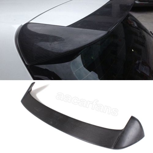1pc carbon fiber black car rear wing lip spoiler fit for vw golf 6 mk6 vi6 09-12