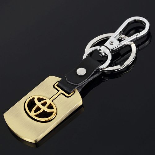 Golden logo key chain toyota logo identity symbol of free shipping ft
