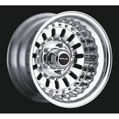 Center line wheels modular series convo fuel polished wheel 15"x7" 5x4.5" bc