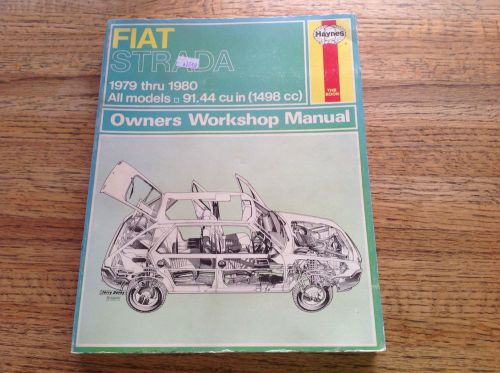 Fiat strada 1979 1980 all models owners workshop manual haynes new