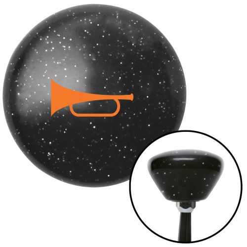 Orange horn trumpet black retro metal flake shift knob with m16 x 1.5
