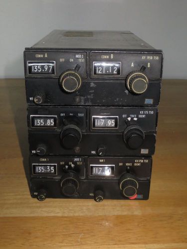 Two (3) bendix/king nav/com radios for parts, kx-175, kx-175b, ky-195b
