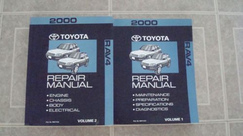 2000 rav4 rav 4 4x4 chrysler jeep factory service work shop repair manual books
