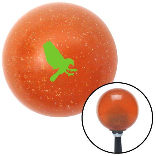 Green crow orange metal flake shift knob with m16 x 1.5 insertstandard strip