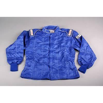 G-force racing 4546lrgbu driving jacket double layer nomex large blue ea