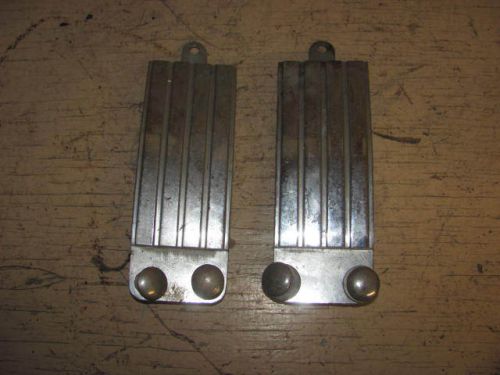 Pair of 2 vintage chrome car truck gas brake pedals rat rod part # 947943