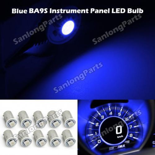 10pcs blue ba9s 57 53 1815 led light bulb instrument gauge cluster lamp for ford