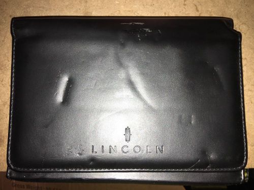 2008 lincoln town car owners manual w/ leather pouch