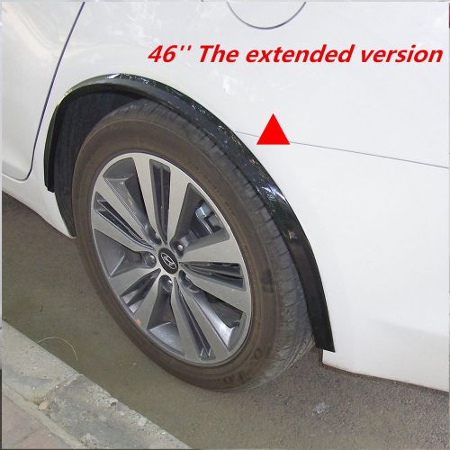 2x black wheel eyebrow protector anti-scratch sticker soft strip wheel-arch trim