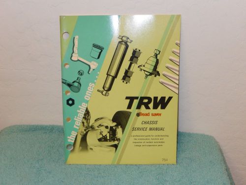 Original trw tread saver chassis service manual the reliable ones