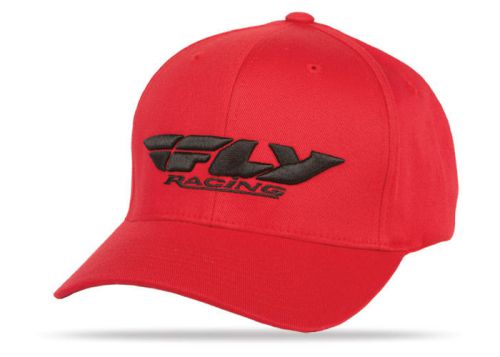 Fly racing podium 2015 youth flex fit hat red
