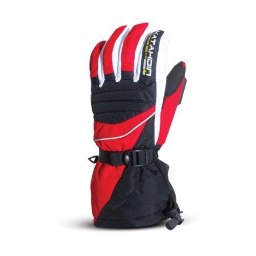 Katahdin frostfire red insulated cold weather atv snow sports snowmobile glove