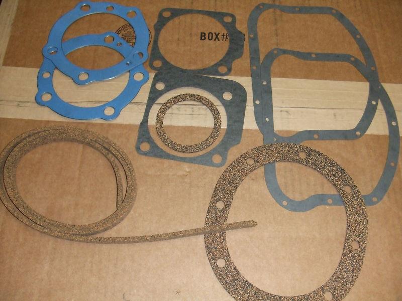 Harley vintage panhead asst. primary cover 3 peice gasket kit,head gaskets, ect.