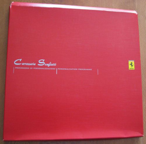 Carrozeria scaglietti~personalisation progamme~5 deluxe brochures