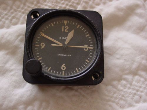 Wittnauer aircraft clock fits standard 2 1/4&#034; panel hole