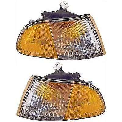 New set of 2 corner lights parking side marker lamps left &amp; right coupe pair