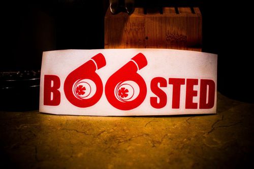 Bootsed turbo jdm, deisel, decal available in 3 colors!!!!!!