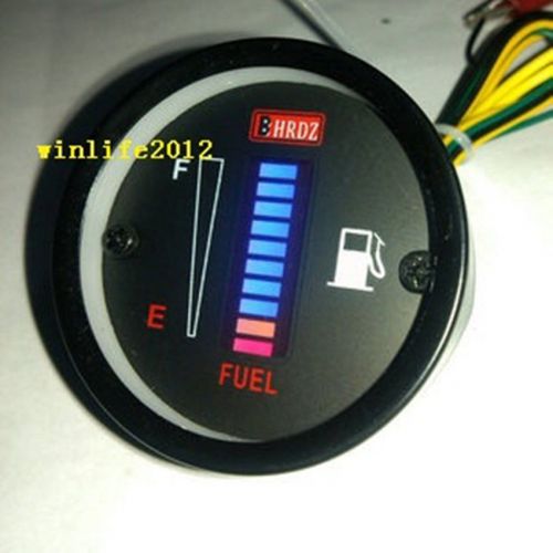 New 12v fuel level gauge/blue led fuel meter  car/motorcycle