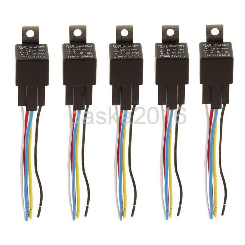 Automobile relay 12v 40a 5pin waterproof integrated high quality 5 wires