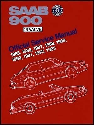 Saab 900 16 v bently printed service manual 85 to 94