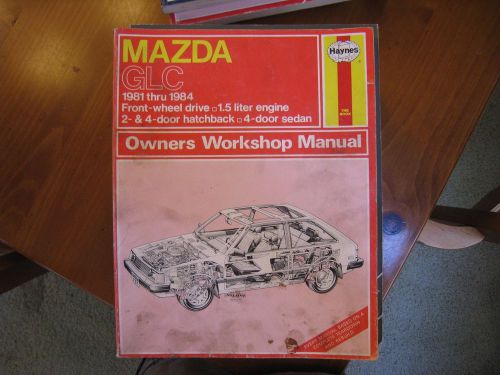 Haynes auto repair manual mazda glc 81-84, no. 757