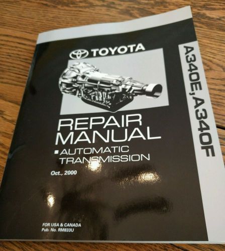 2001-2004 toyota sequoia automatic transmission repair shop manual original
