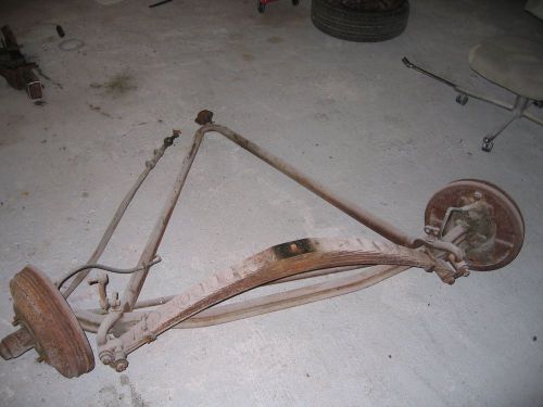 Complete front axle and suspension parts including front brakes for 1947 lincoln