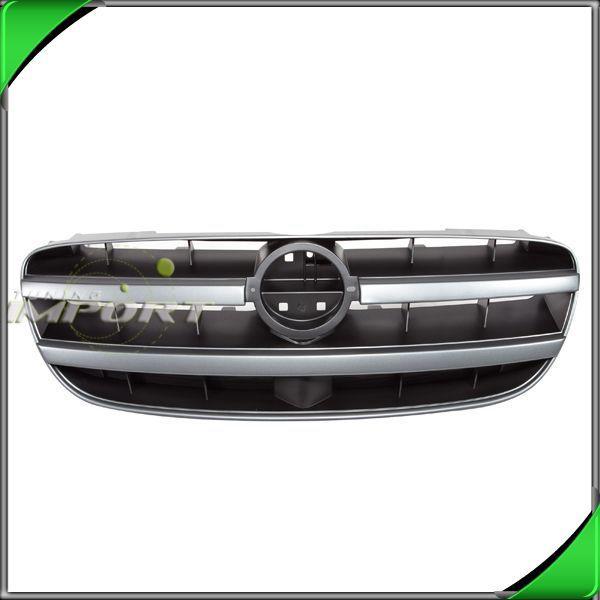 New front grille ni1200201 black shell paint silver outer frame 2002 2003 maxima