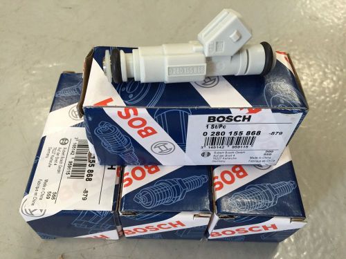 4 - genuine bosch 0280155868, 36lbs/hr new generation fuel injectors new set