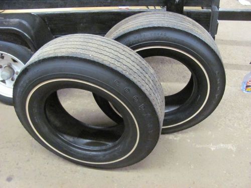Goodyear wide tread f70-14 tires cwt white stripe chevelle ss