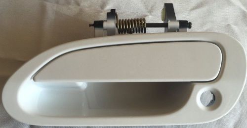 Outside door handle front left driver for 98-00 honda accord white