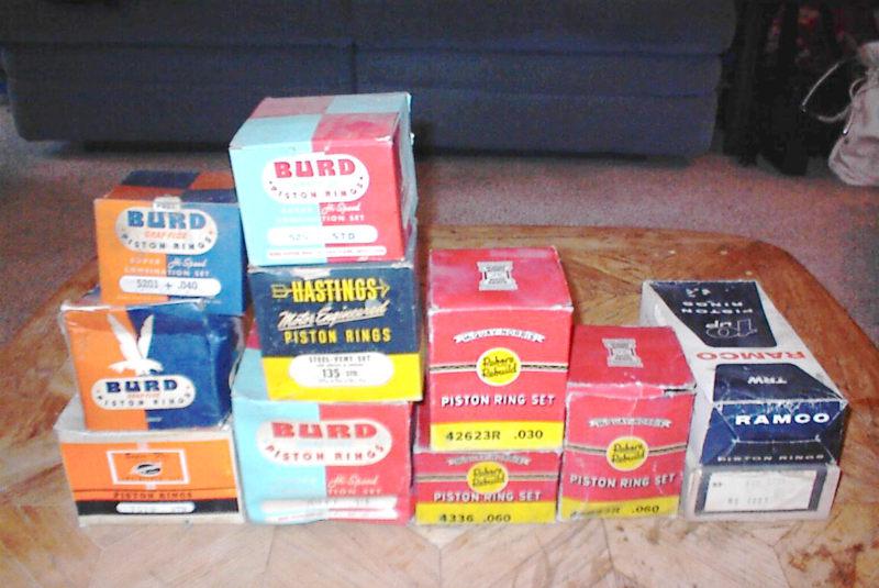 Huge wholesale lot of vintage piston rings 30's 40's 50's__cool 11 nors boxes