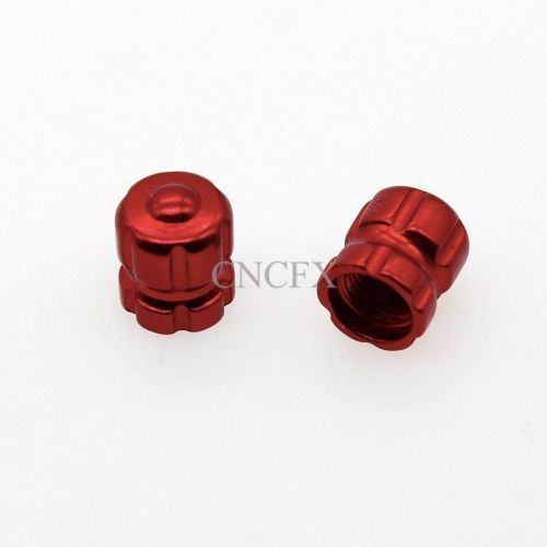 2pcs motorcyle car bike bicycle tyre valve dust cap cover red high weight