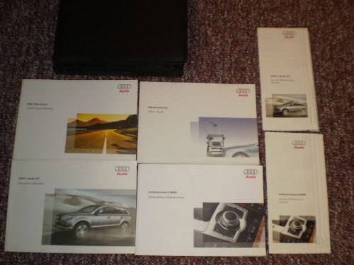 2007 audi q7 complete suv owners manual books navigation guide case all models