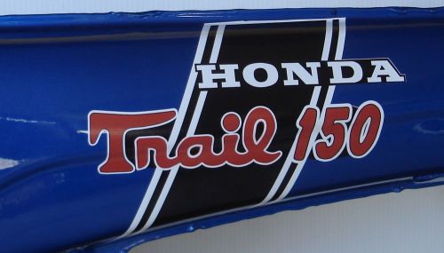 Honda ct70 custom &#034;trail 150&#034; hko 2pc. trail 70 frame decal/sticker set