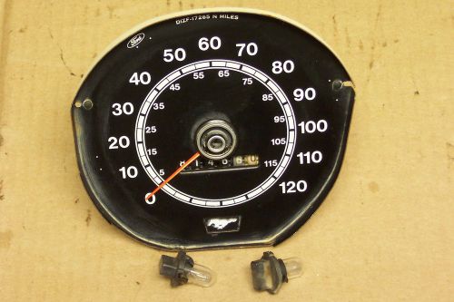 1971 1972 1973 mustang standard interior black faced non-tach speedometer used