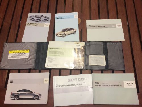 2005 volvo s40 owners manual s 40 owner&#039;s set + case&amp;cd