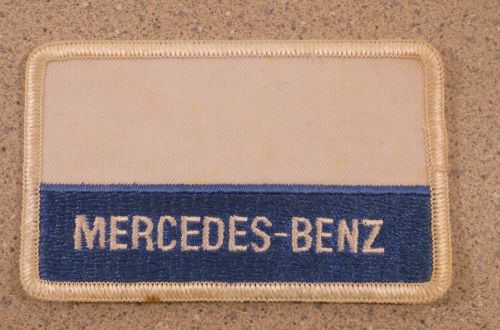 Vintage name tag patch mercedes benz