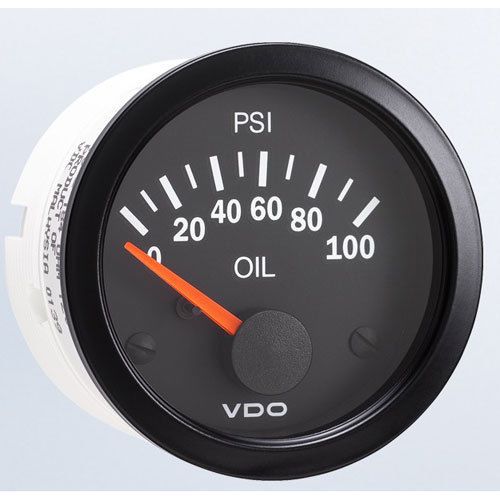 Vdo 350-106 vision oil pressure gauge 2-1/16&#034; electrical