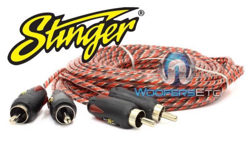 Stinger spi2320 rca 20 foot 2-channel pro 3 series interconnect cable wire new