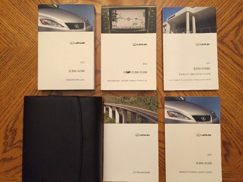 2012 lexus isf/is350/is250 owner&#039;s manual stock #060