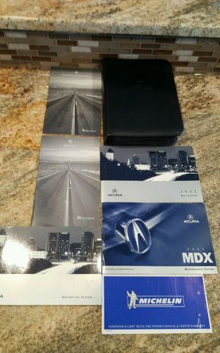 2003 acura mdx oem no owners manual warranty guide, navigation guide and case