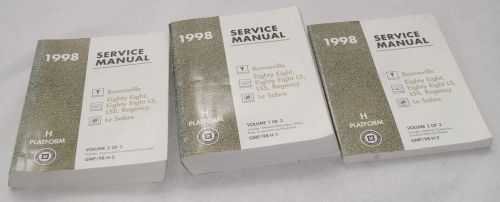 1998 bonneville eighty eight lesabre factory service shop manual 3-vol set 36130