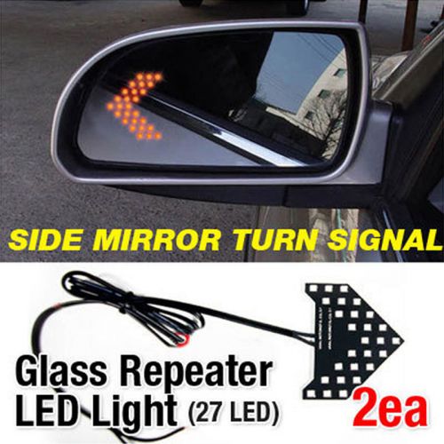 Side mirror turn signal glass repeater for renault - captur zoe talisman symbol