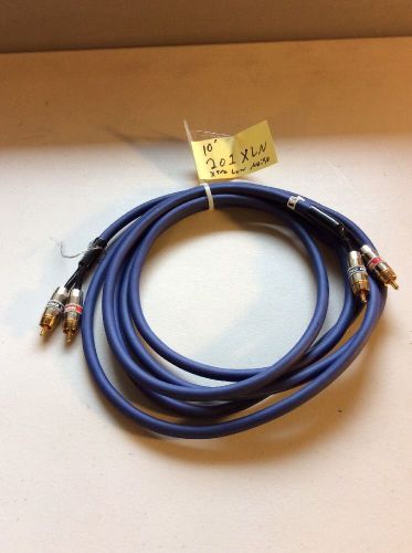 Two channel 201xln extra low noise 10&#039; subwoofer cable two channel shielded rca