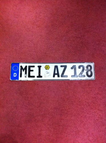 Rear german license plates mercedes 128 car show plates.