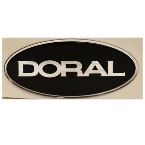 Doral 5 1/8 x 2 1/4 x 1/8 marine boat center sterring wheel emblem / decal