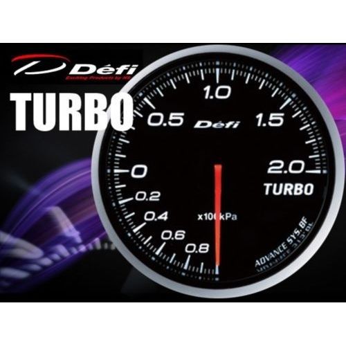 Defi df09901 df advance bf 60mm turbo pressure gauge 200kpa white