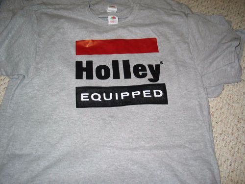 Vintage holley drag racing  t shirt   grey