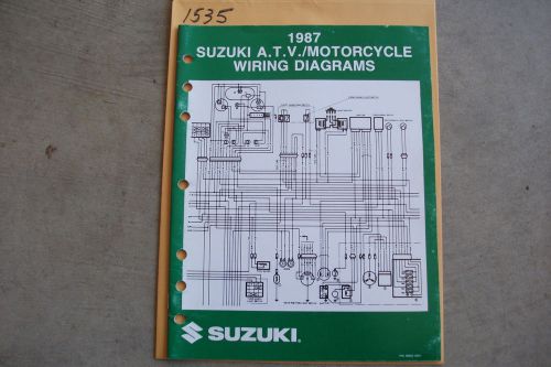 1987 suzuki motorcycle &amp; atv wiring diagrams manual